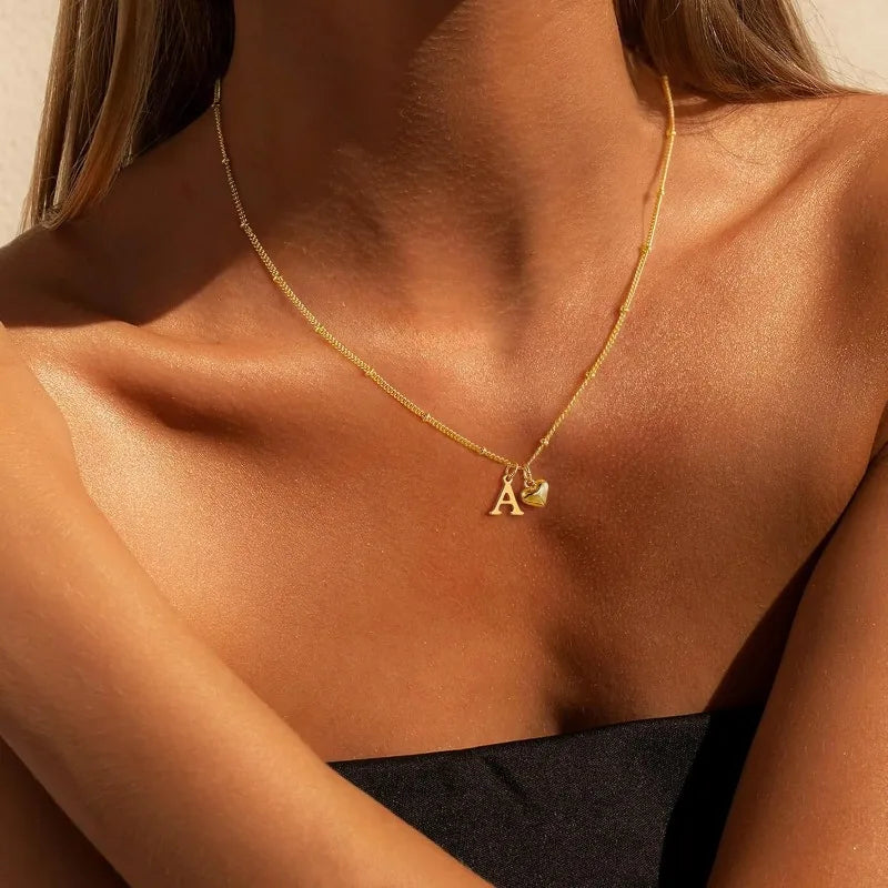 Gold Initial Necklace