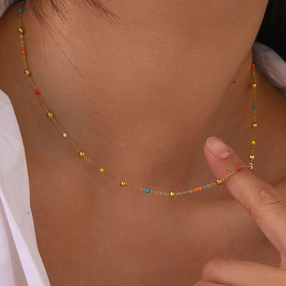 Beaded Choker Necklace