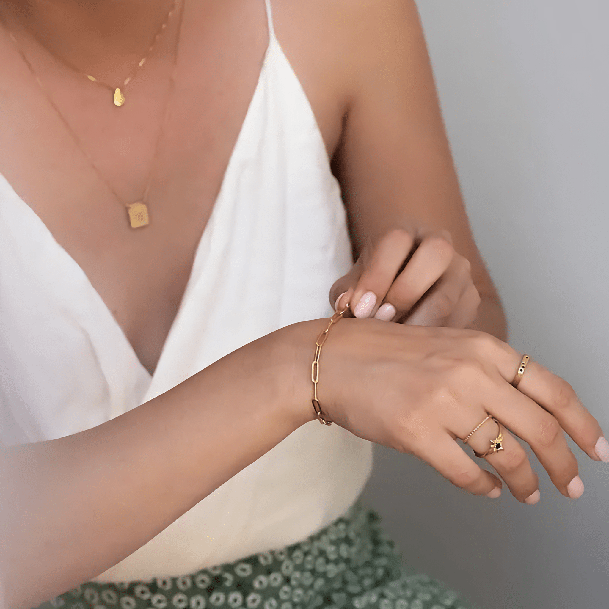 Celia Paperclip Bracelet