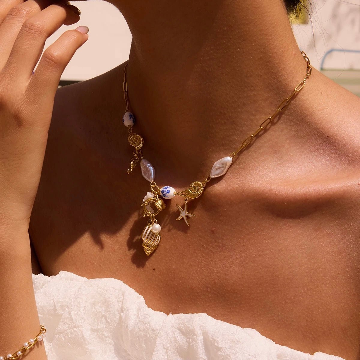 Ocean Breeze Charm Necklace