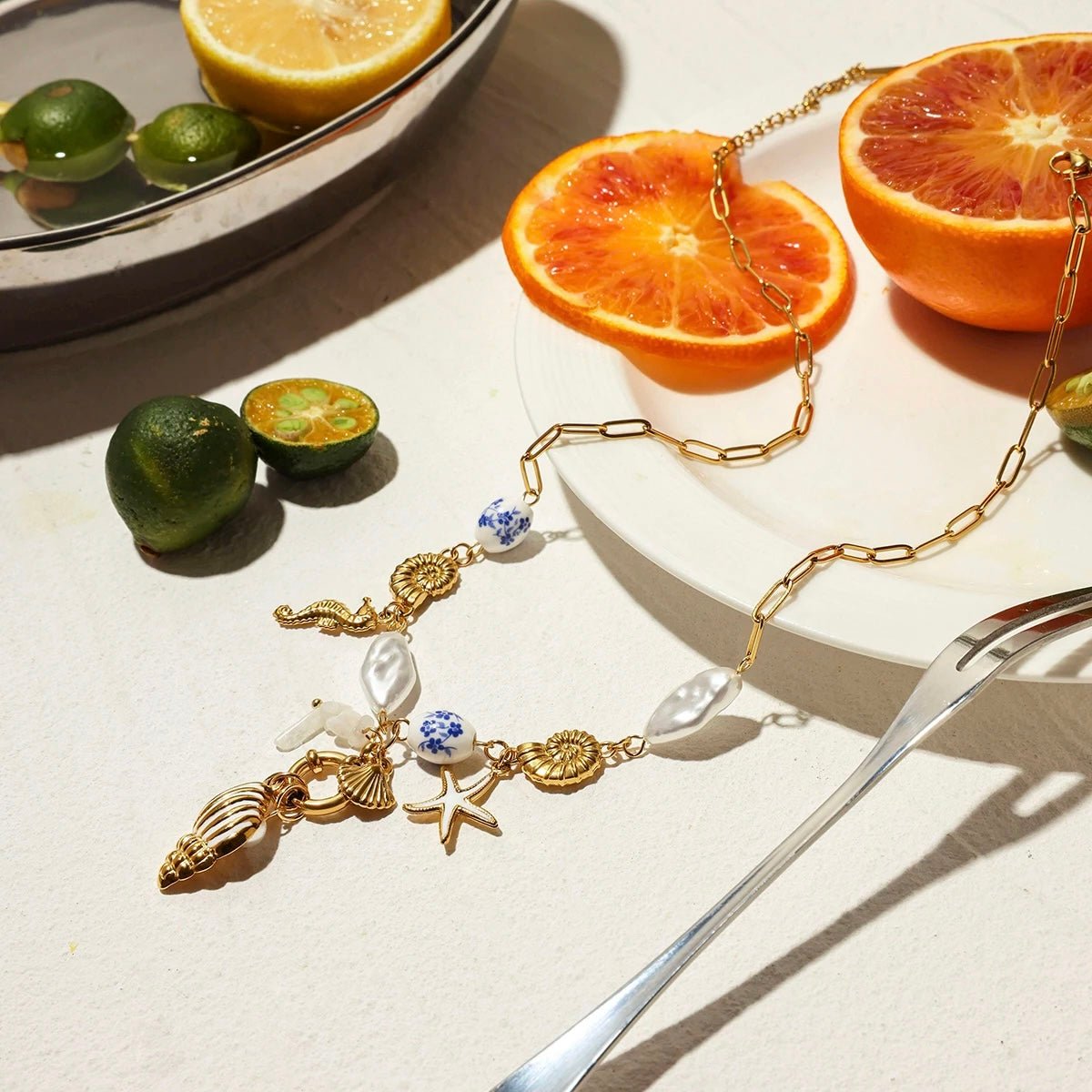 Ocean Breeze Charm Necklace