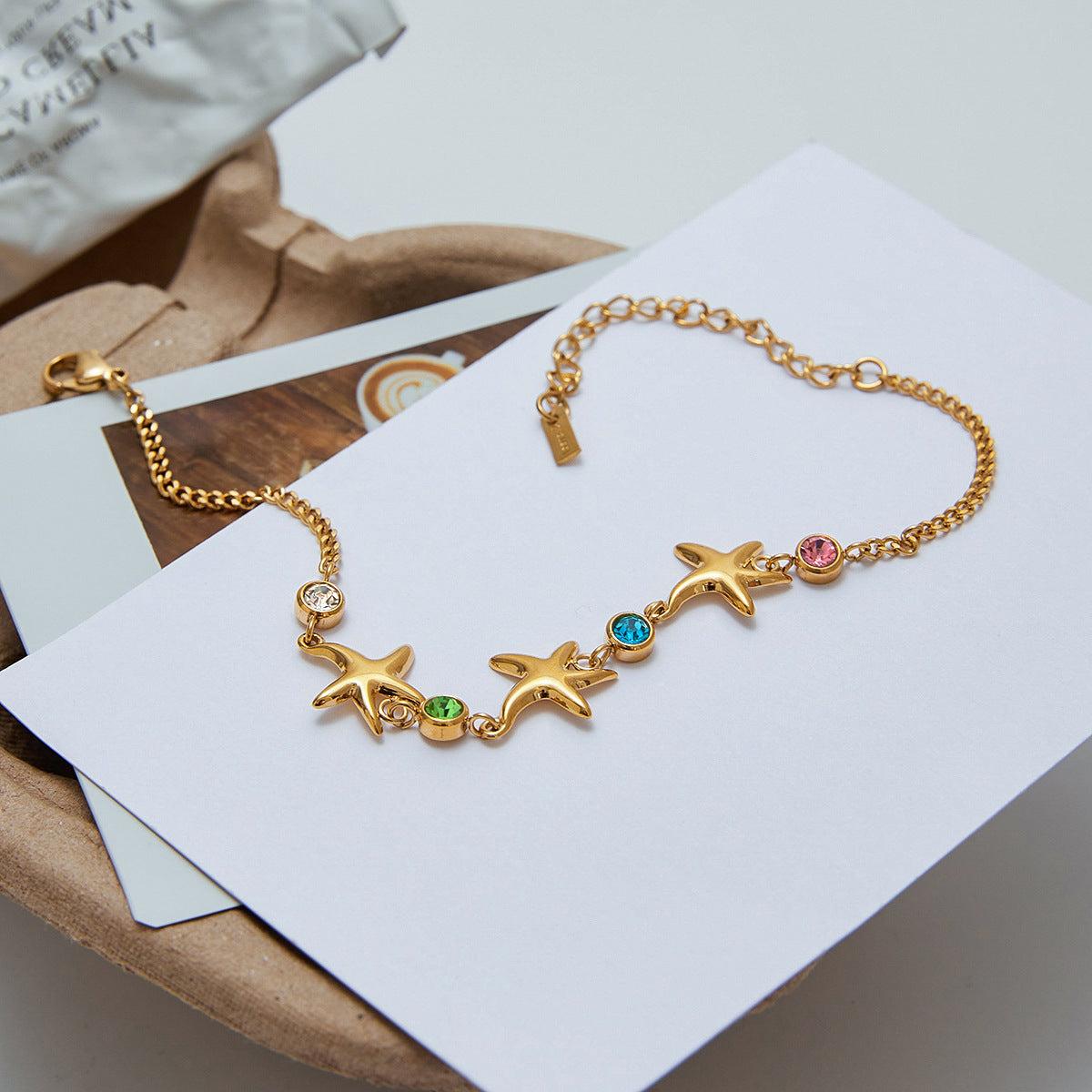 Starfish Gemstone Bracelet