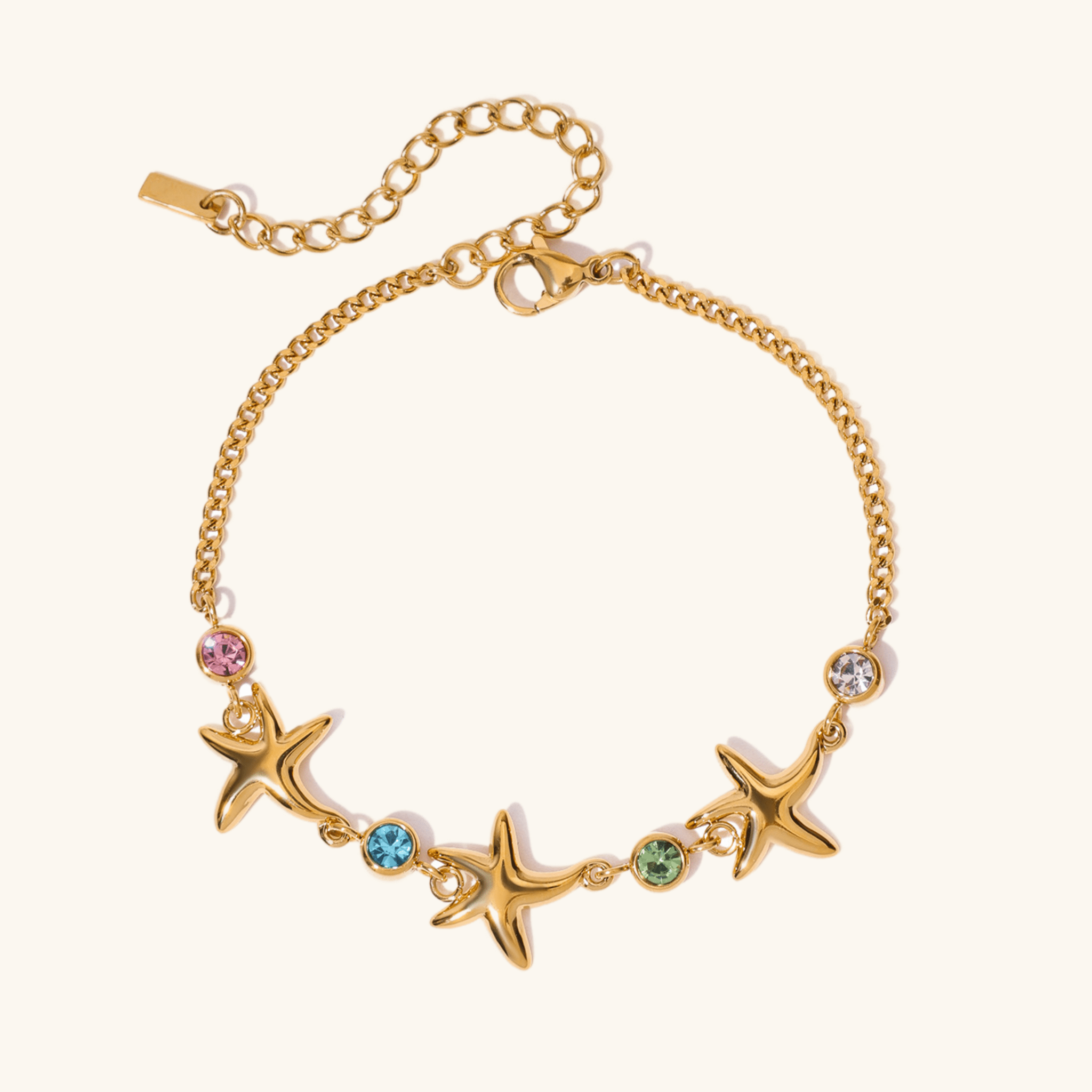 Starfish Gemstone Bracelet