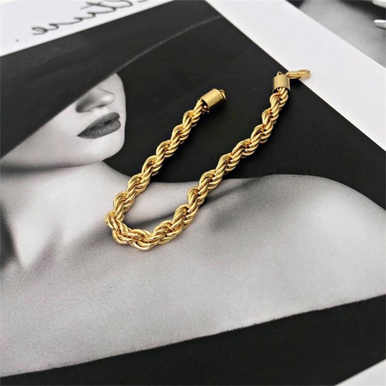 Rope Chain Bracelet in Gold or Silver