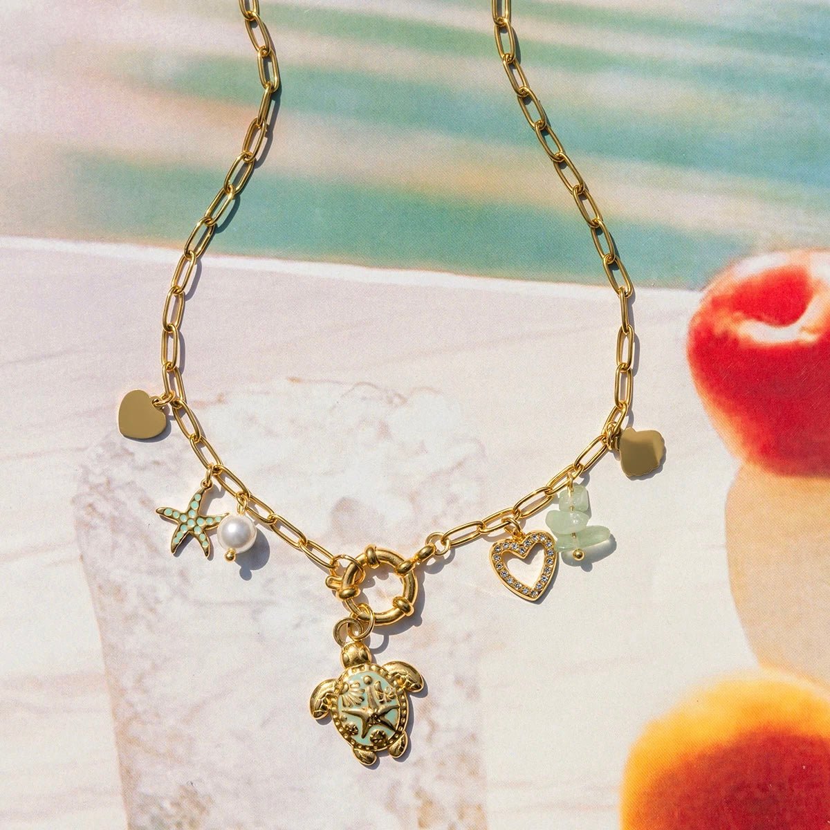 Sea Turtle Charm Necklace