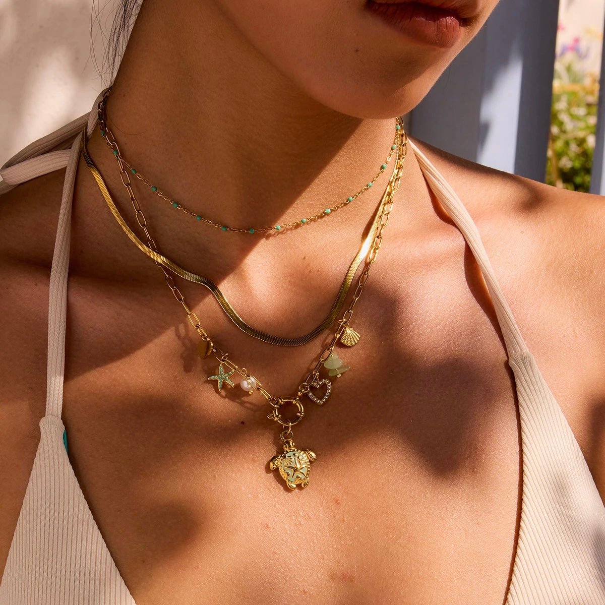 Sea Turtle Charm Necklace