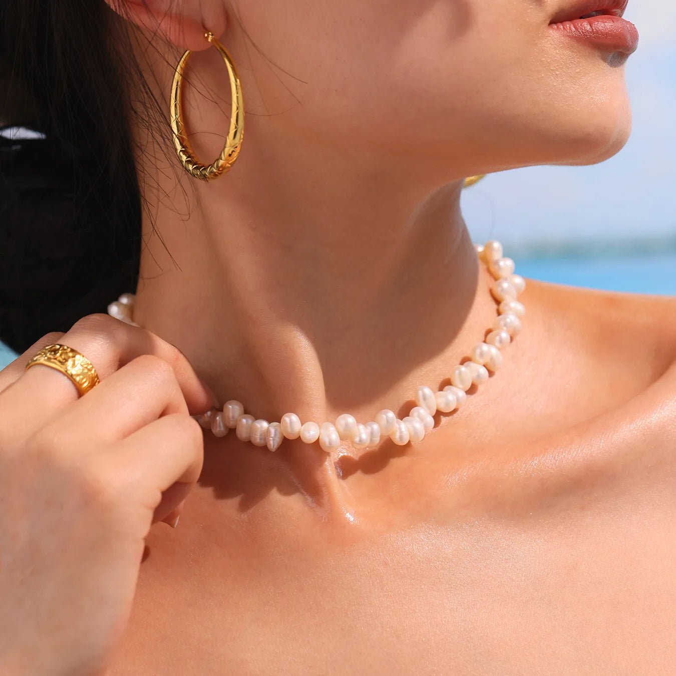Shoreline Pearl Choker