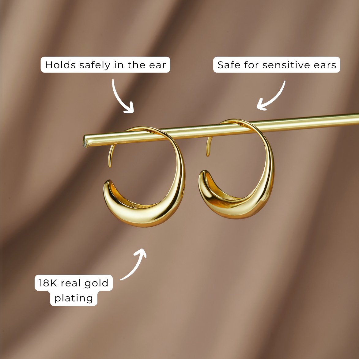 Klassiske Hoop-øreringe