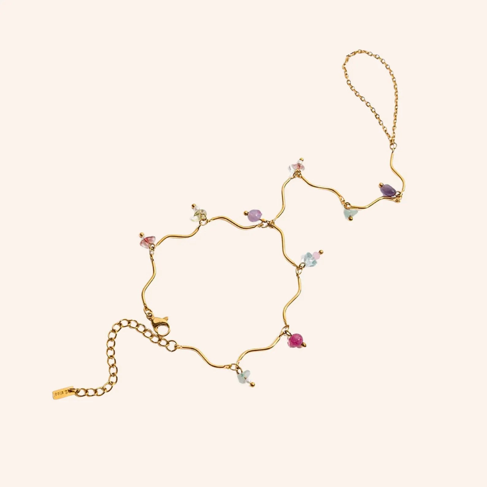 Colorful Beaded Hand Chain