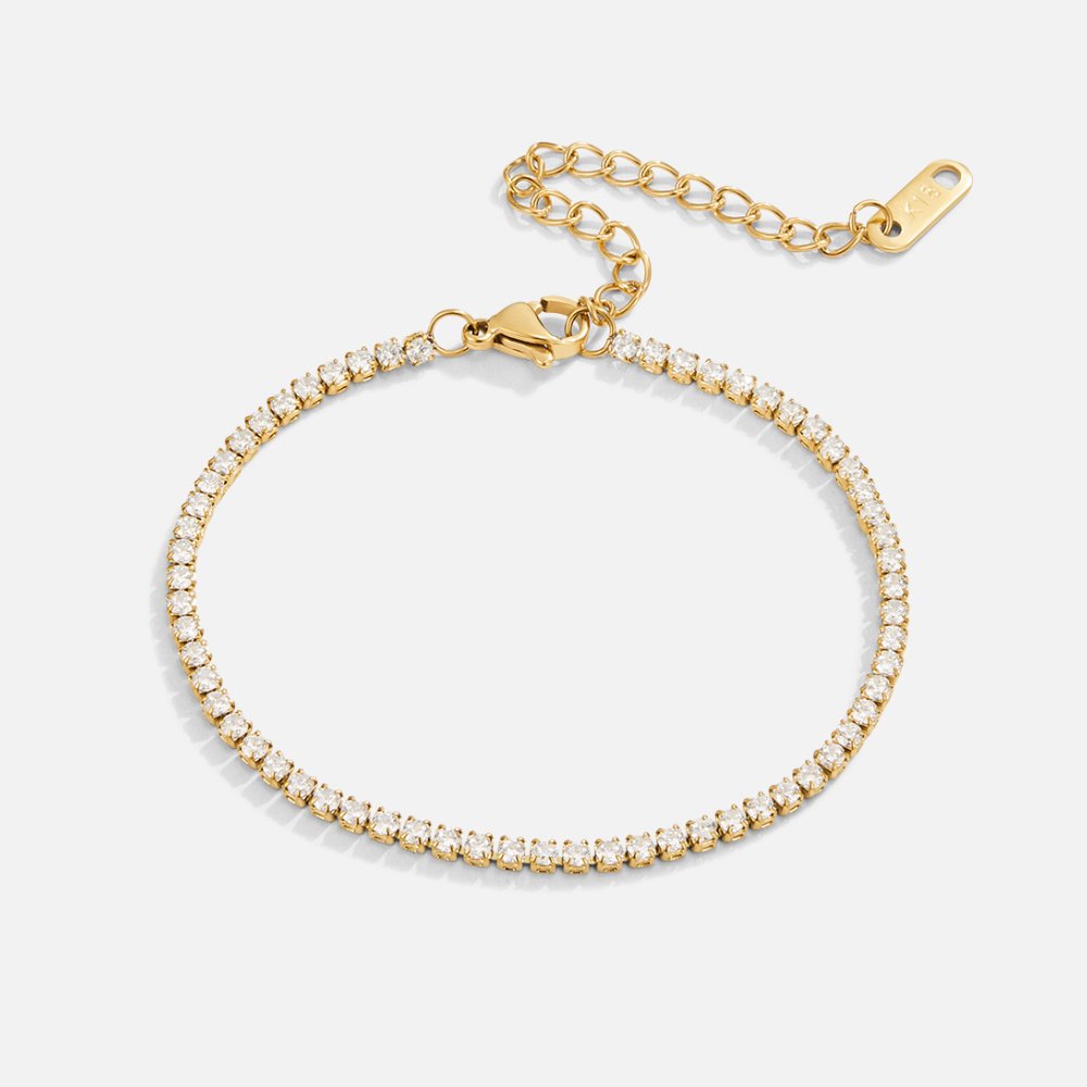 Cordelia gouden tennisarmband