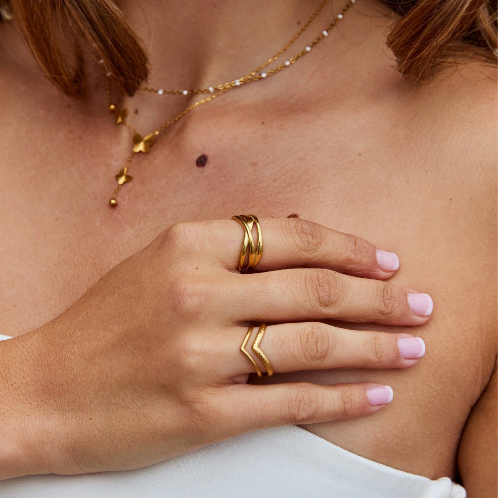 Entwined Maisie Gold Ring