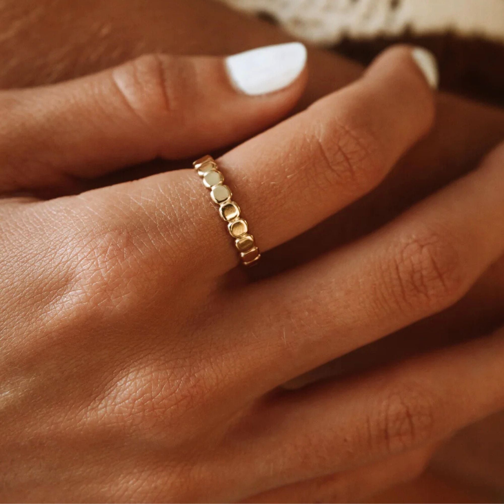Golden Beads Ring