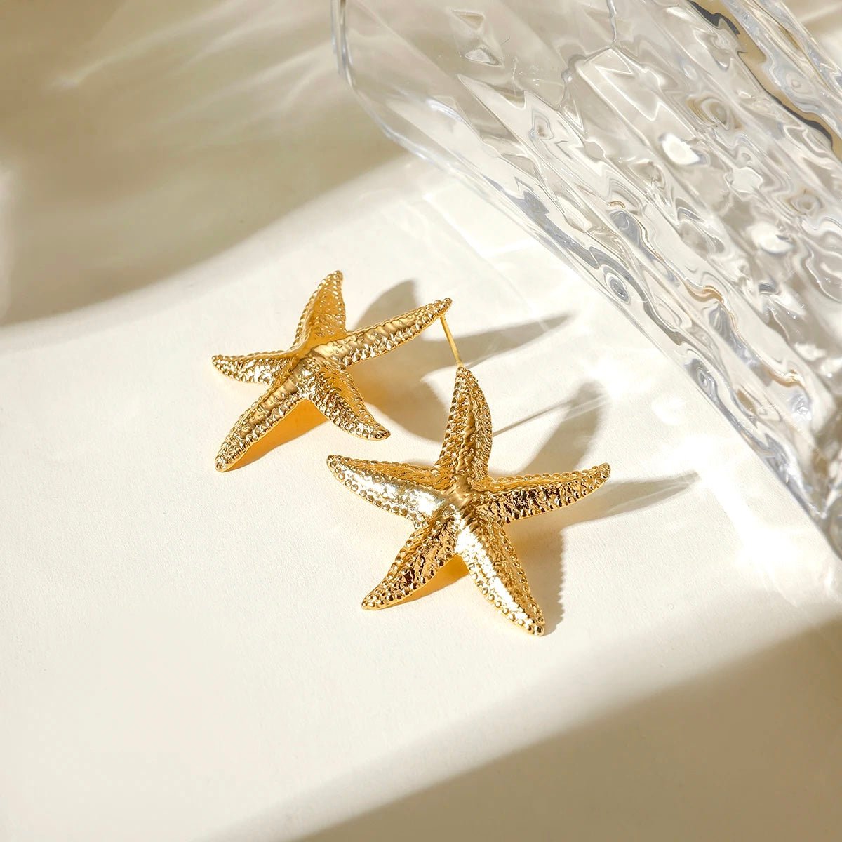 Golden Starfish Earrings