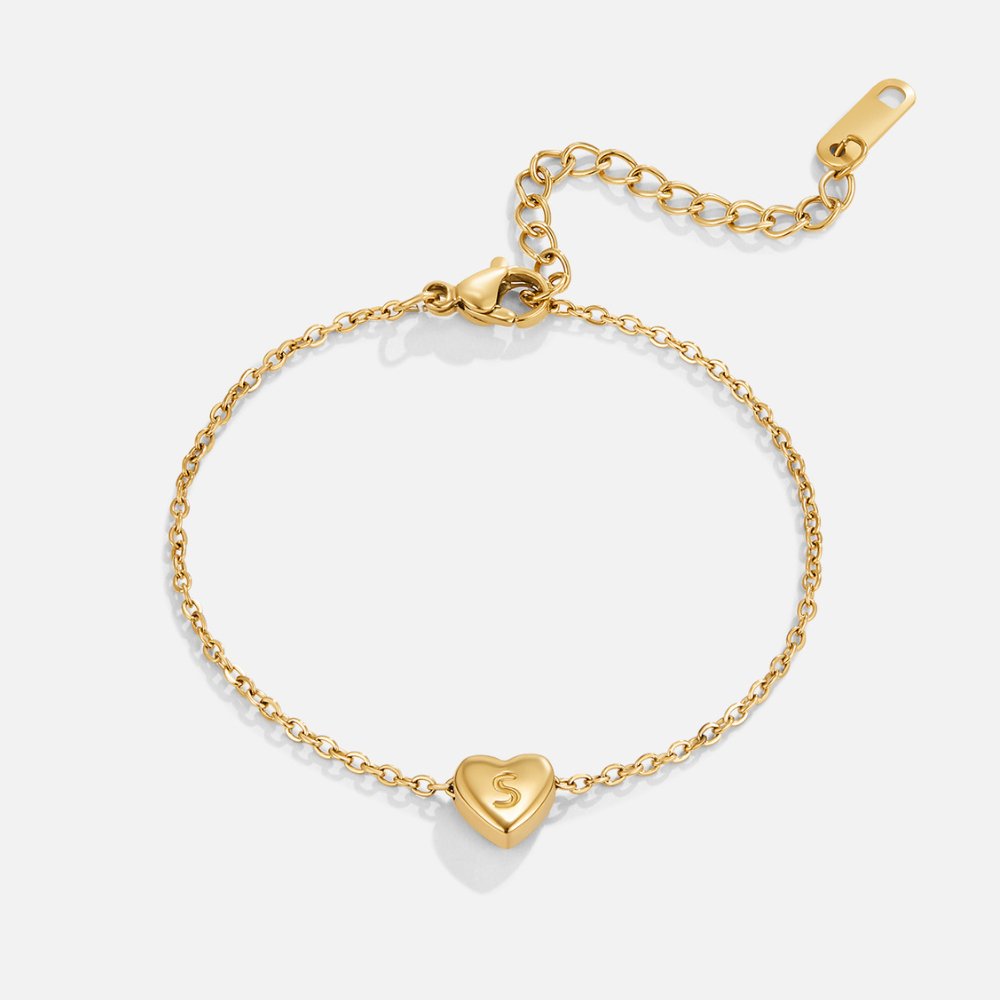 Letter Hart Armband