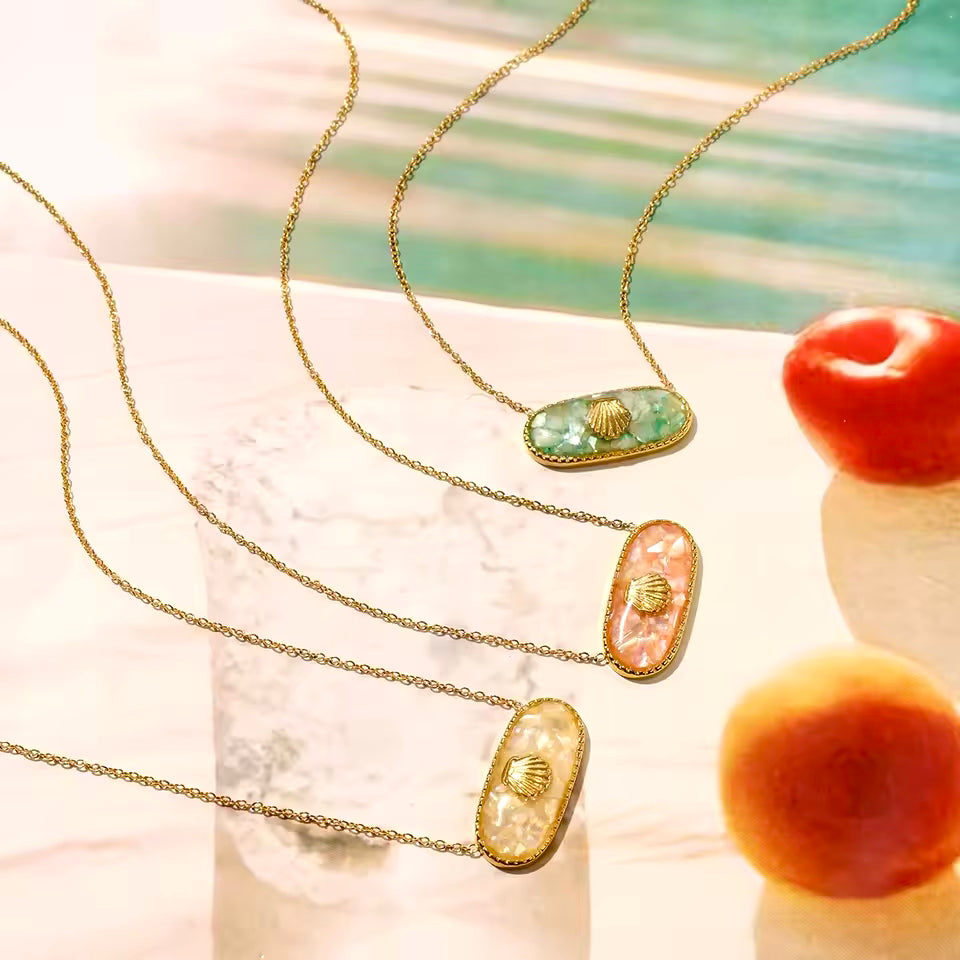 Colorful Broken Shell Necklace