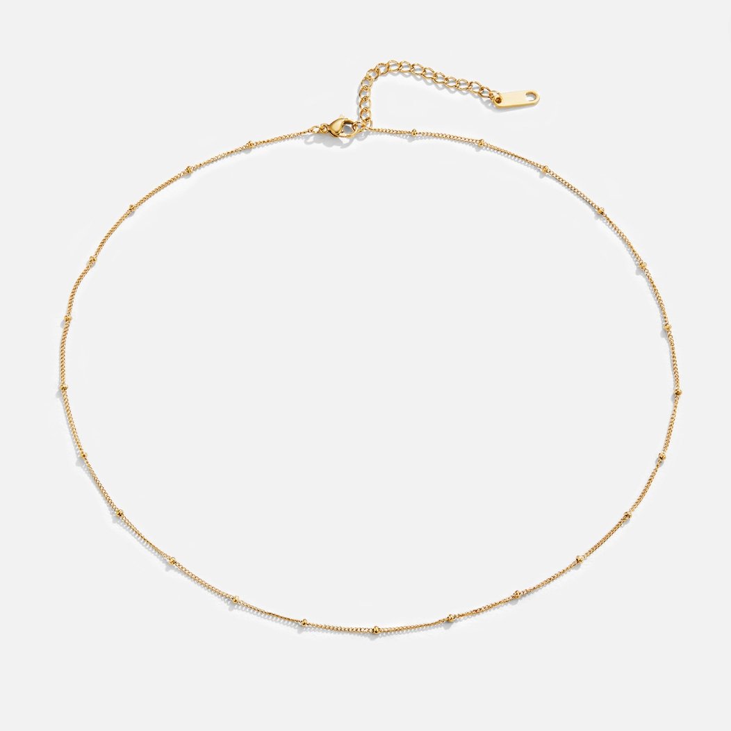 Niyah kralen gouden ketting