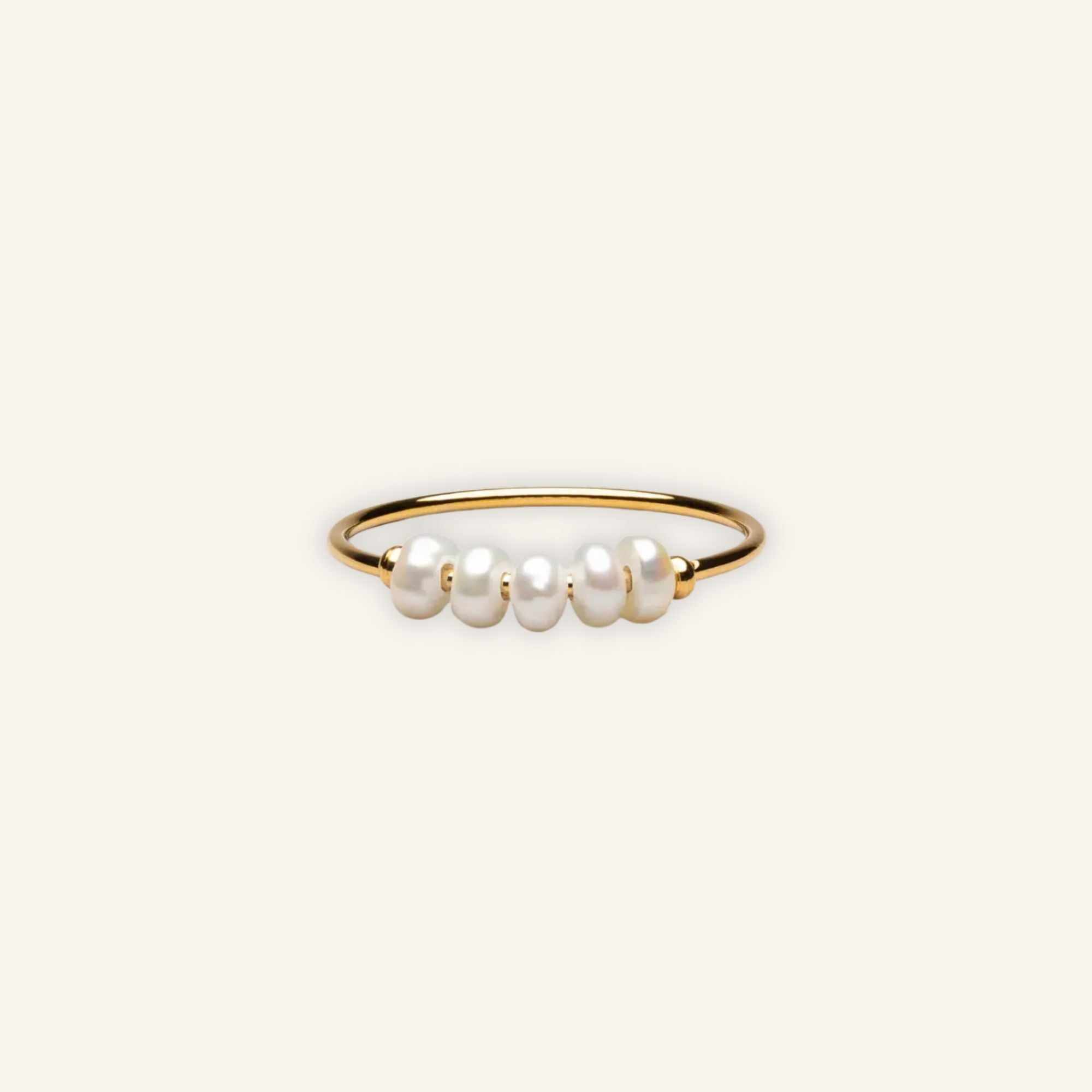 Pearl Bloom Ring – Delicate Freshwater Pearl Band