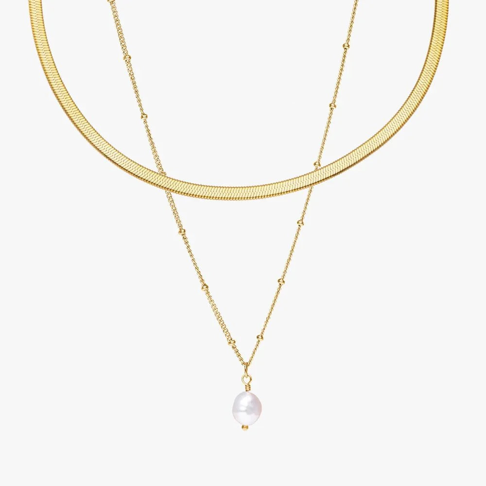 Bundle Golden Glow Duo - 2 Necklaces Bundle Set