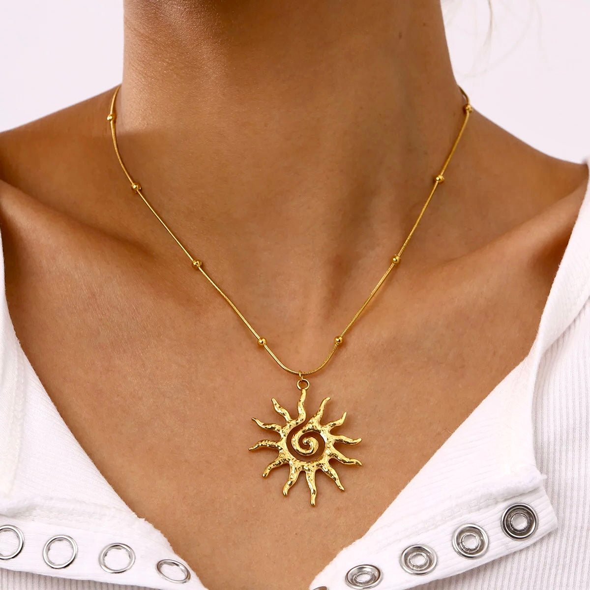 Sun Pendant Necklace