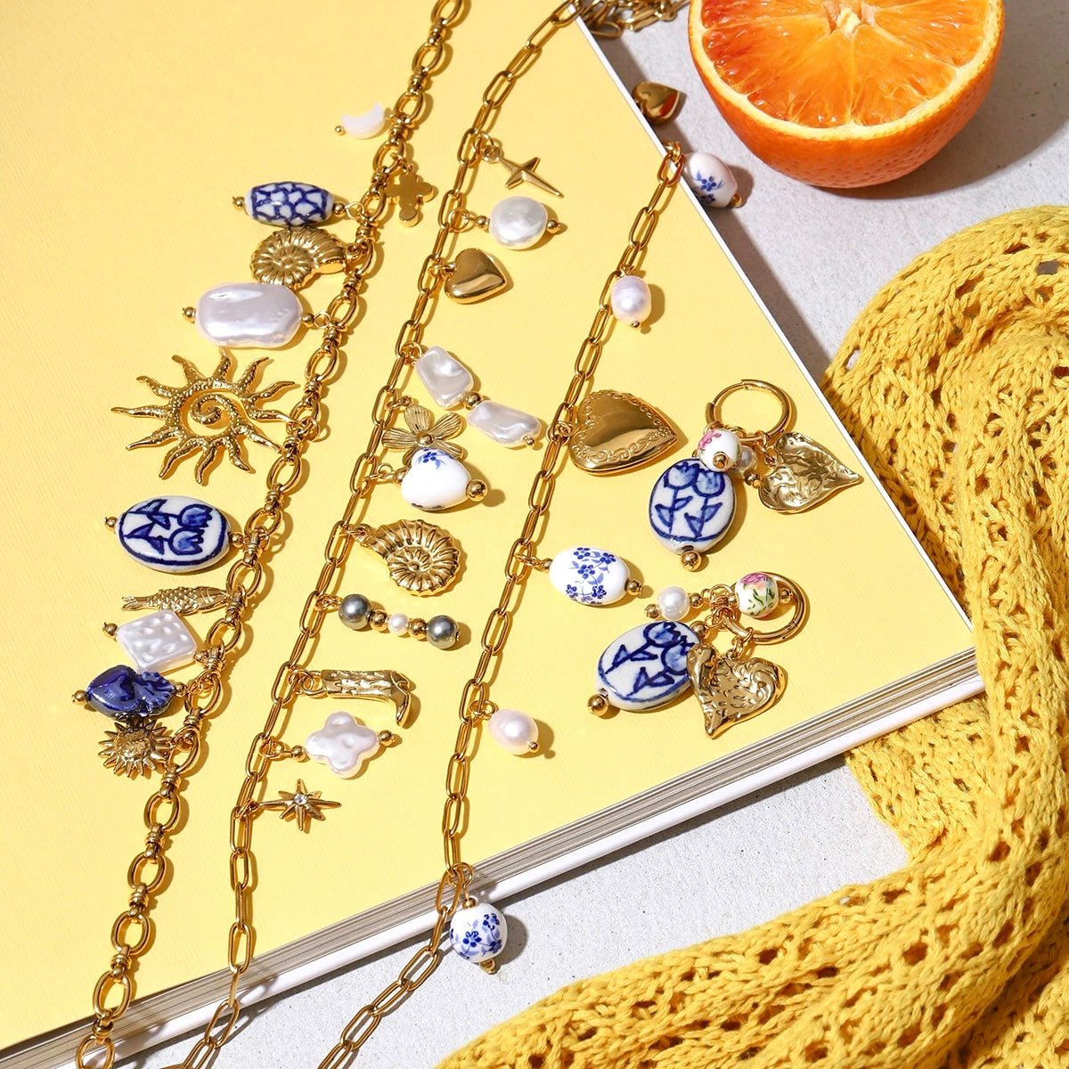 Capri Bloom Charm Necklace