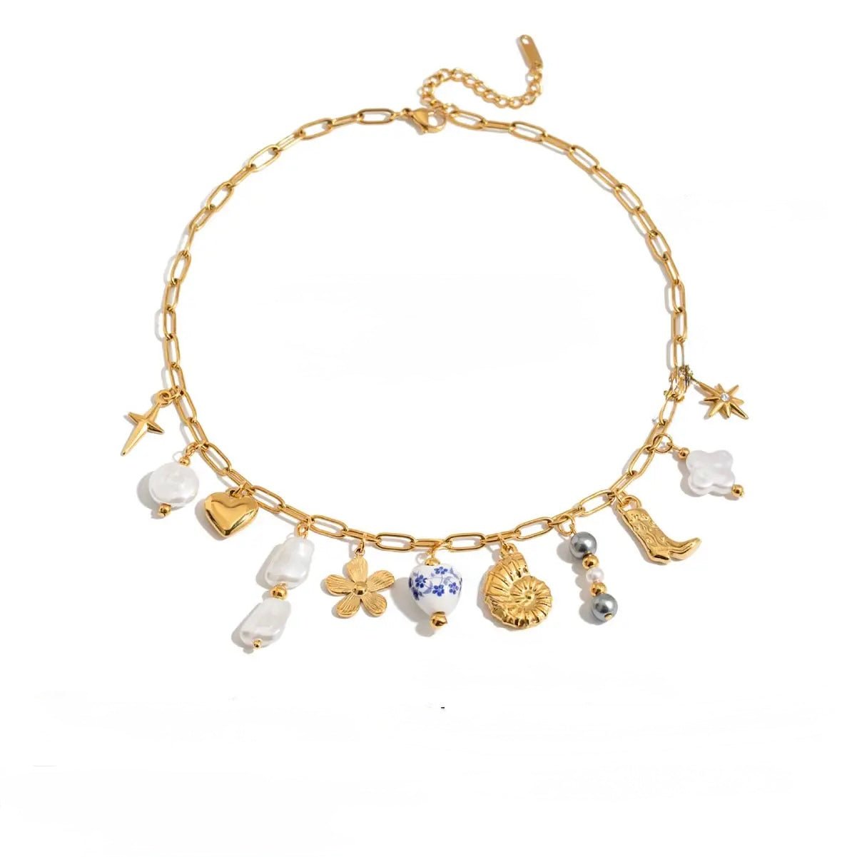 Capri Bloom Charm Necklace