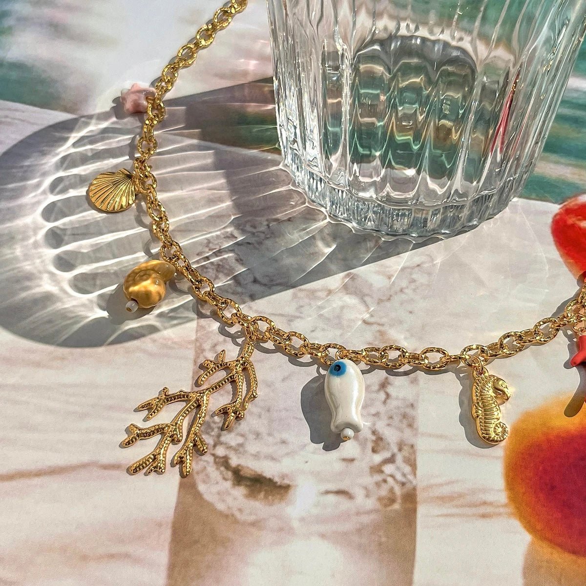 Coral Coast Charm Necklace