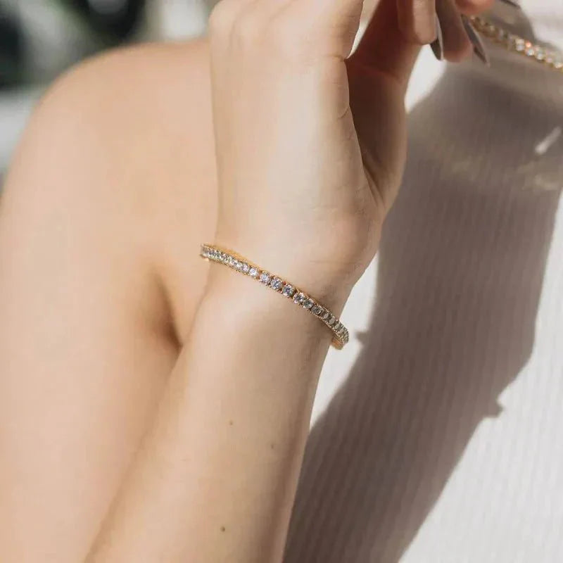 Gold Tennis Bracelet