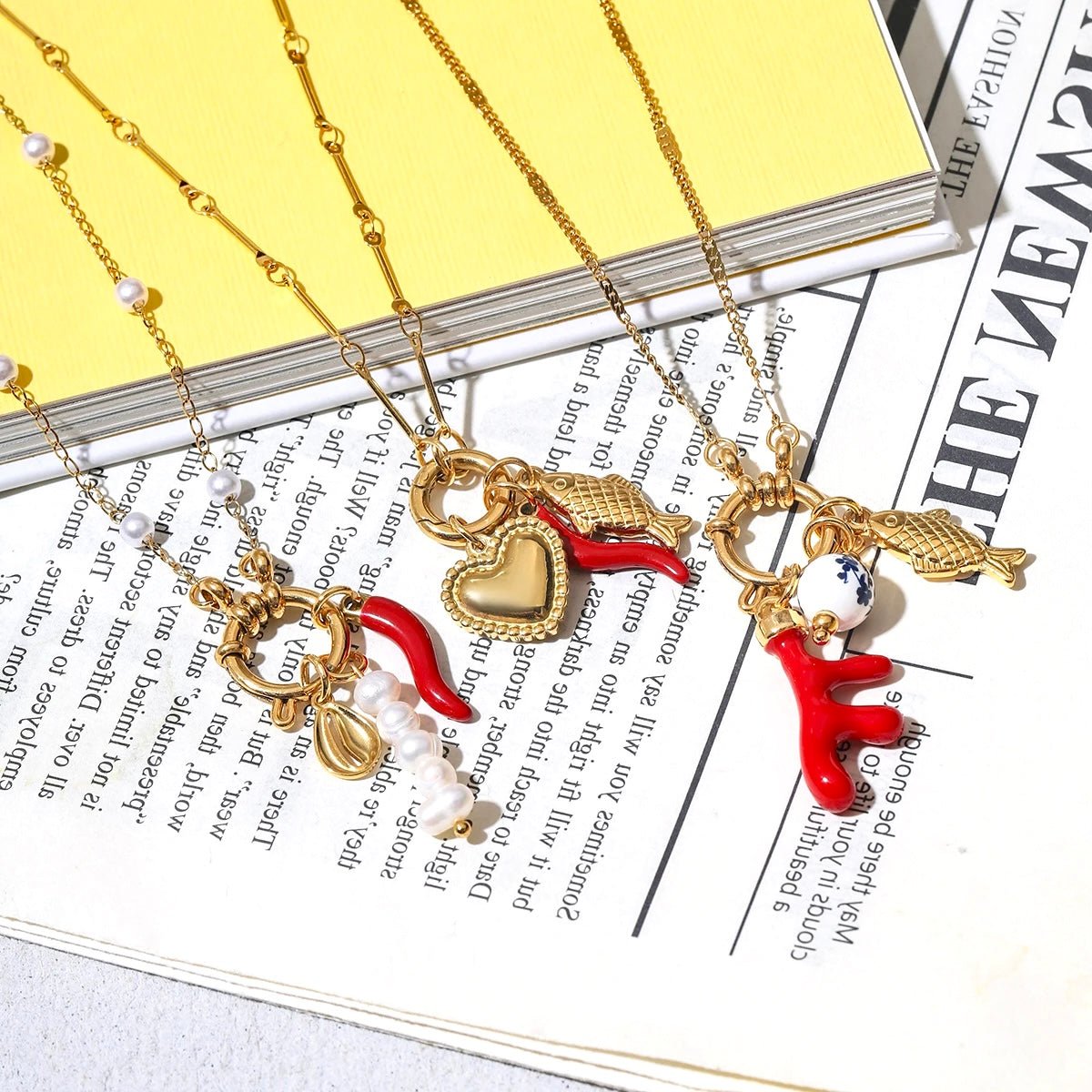 Golden Boot Charm Necklace
