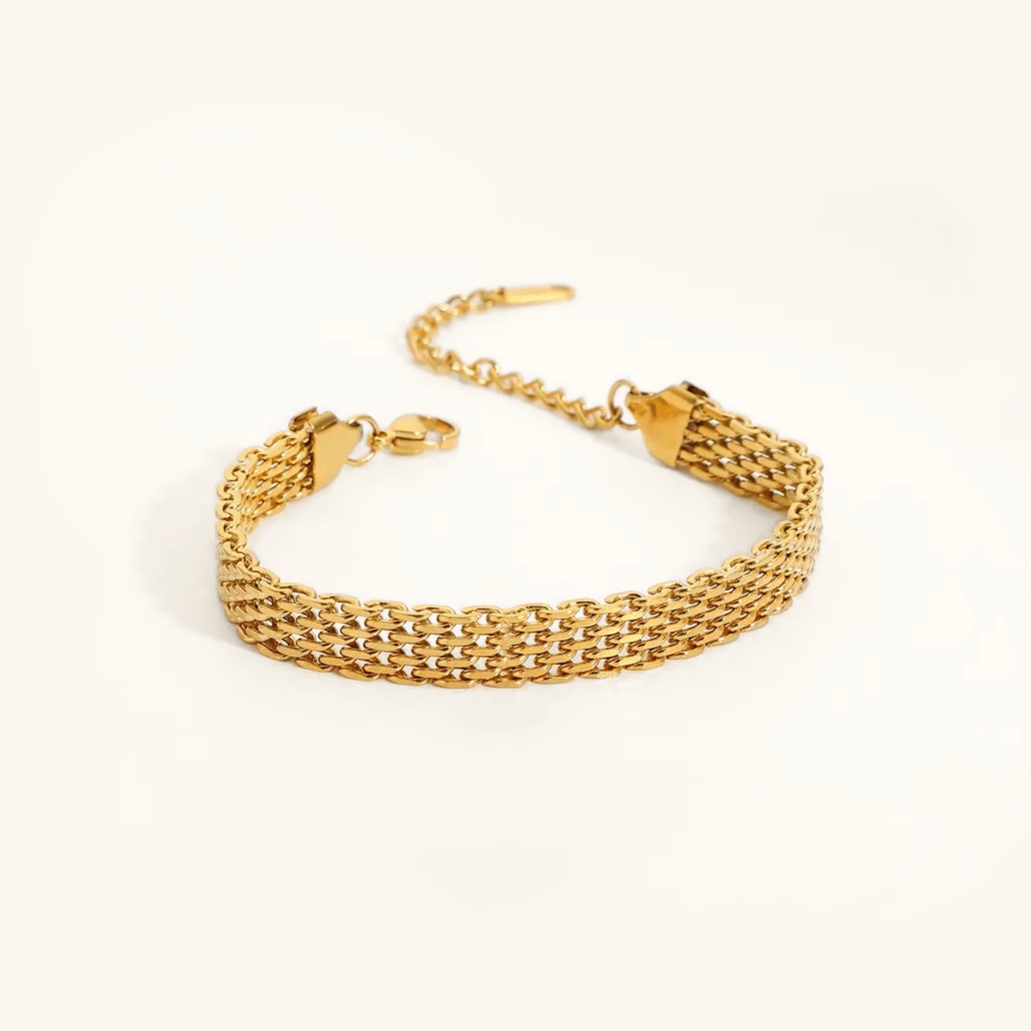 Layered Gold Chain Bracelet