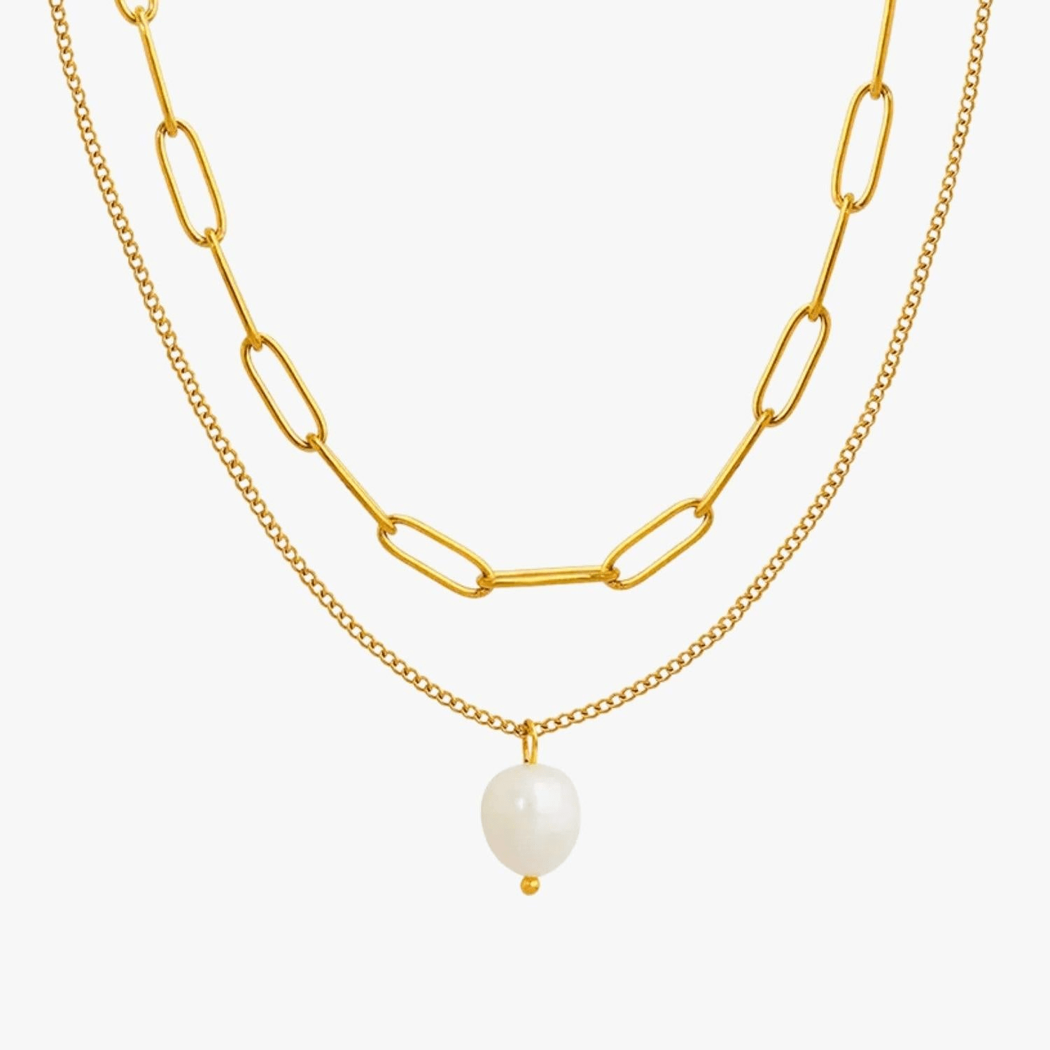 Layered Pearl Necklace