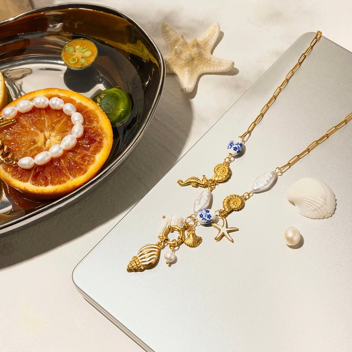 Ocean Breeze Charm Necklace