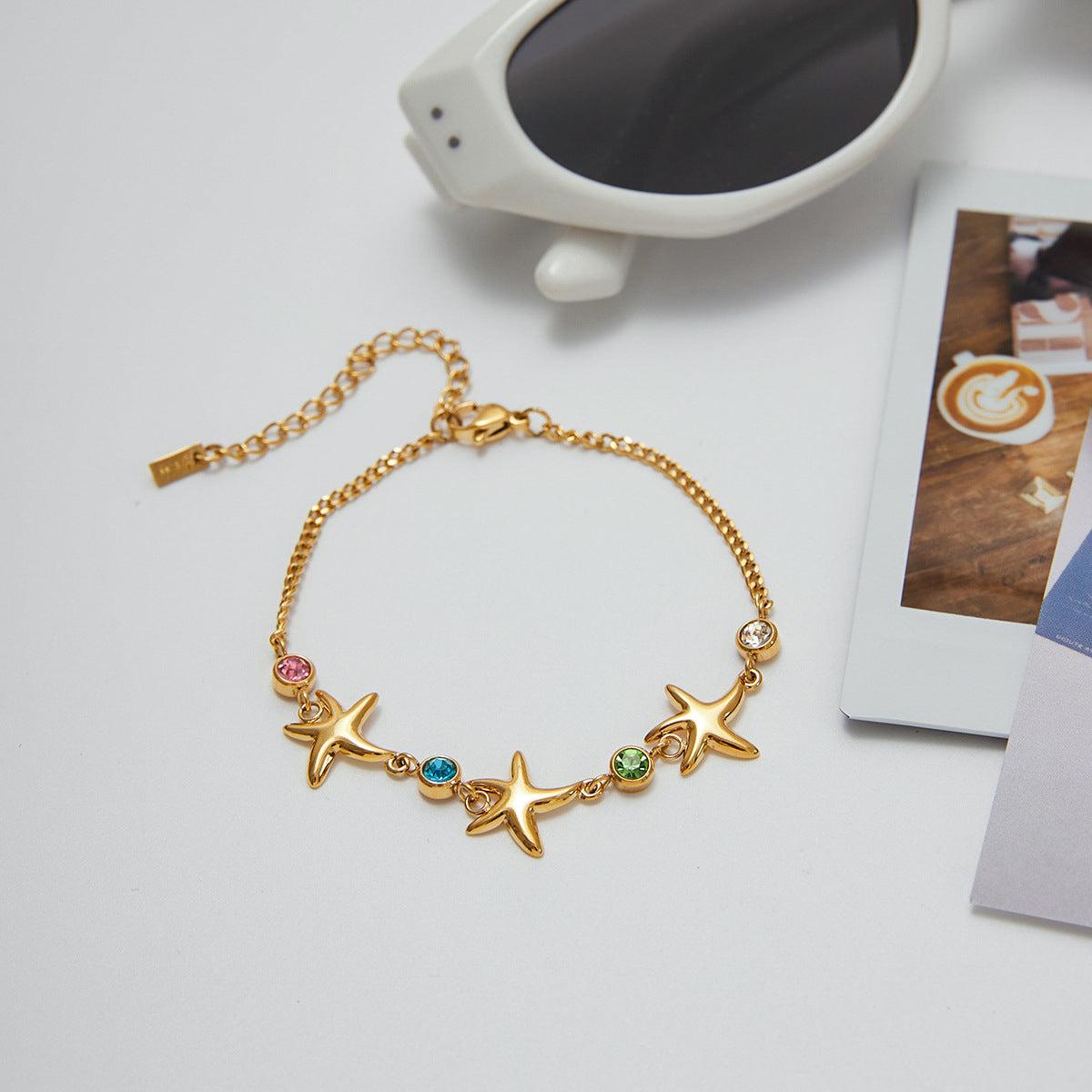 Starfish Gemstone Bracelet