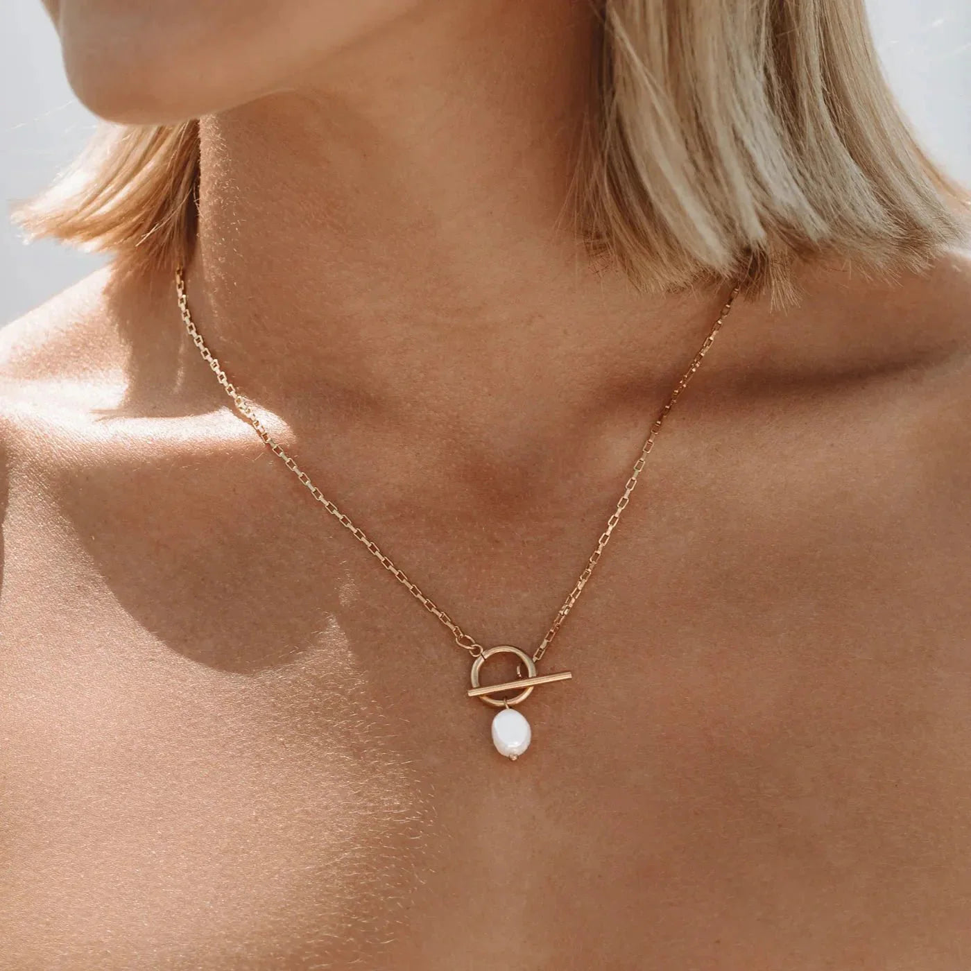 Pearl Toggle Necklace