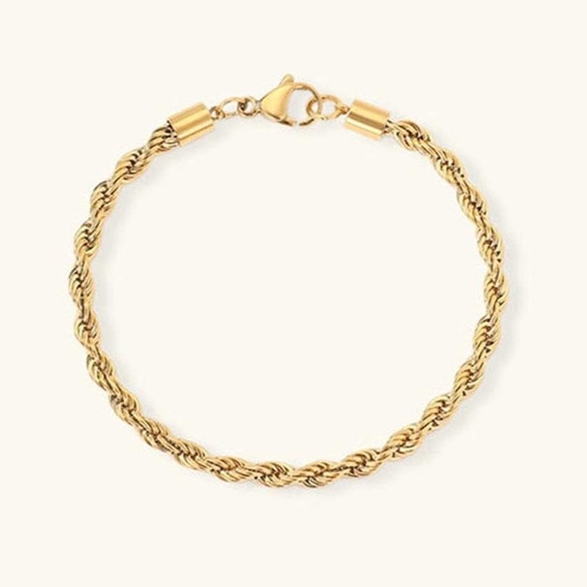 Rope Chain Bracelet in Gold or Silver