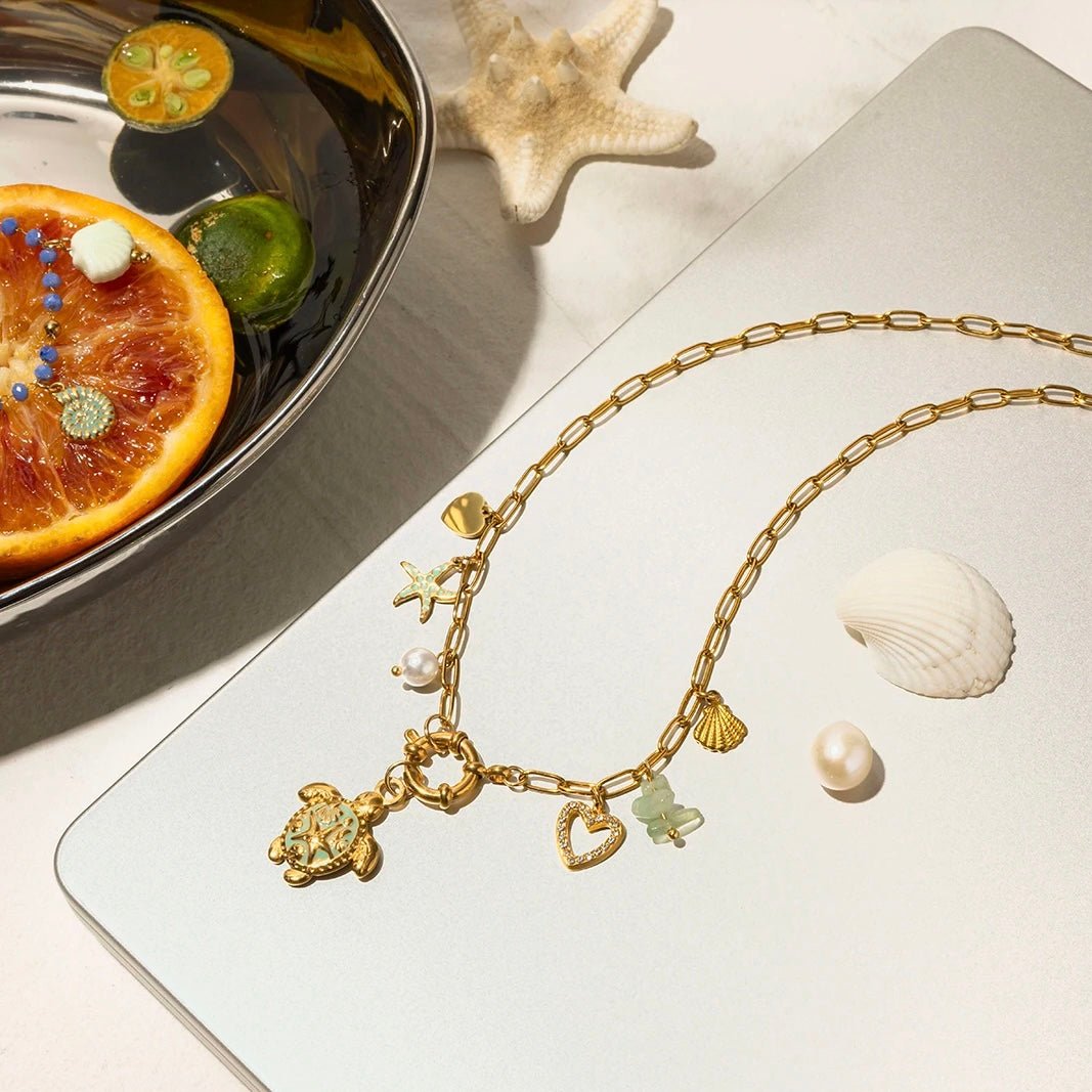 Sea Turtle Charm Necklace