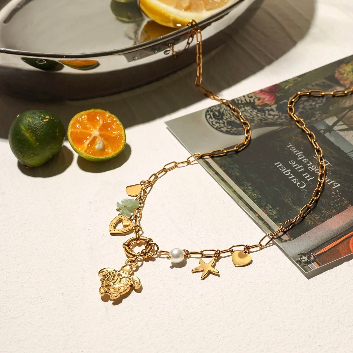 Sea Turtle Charm Necklace