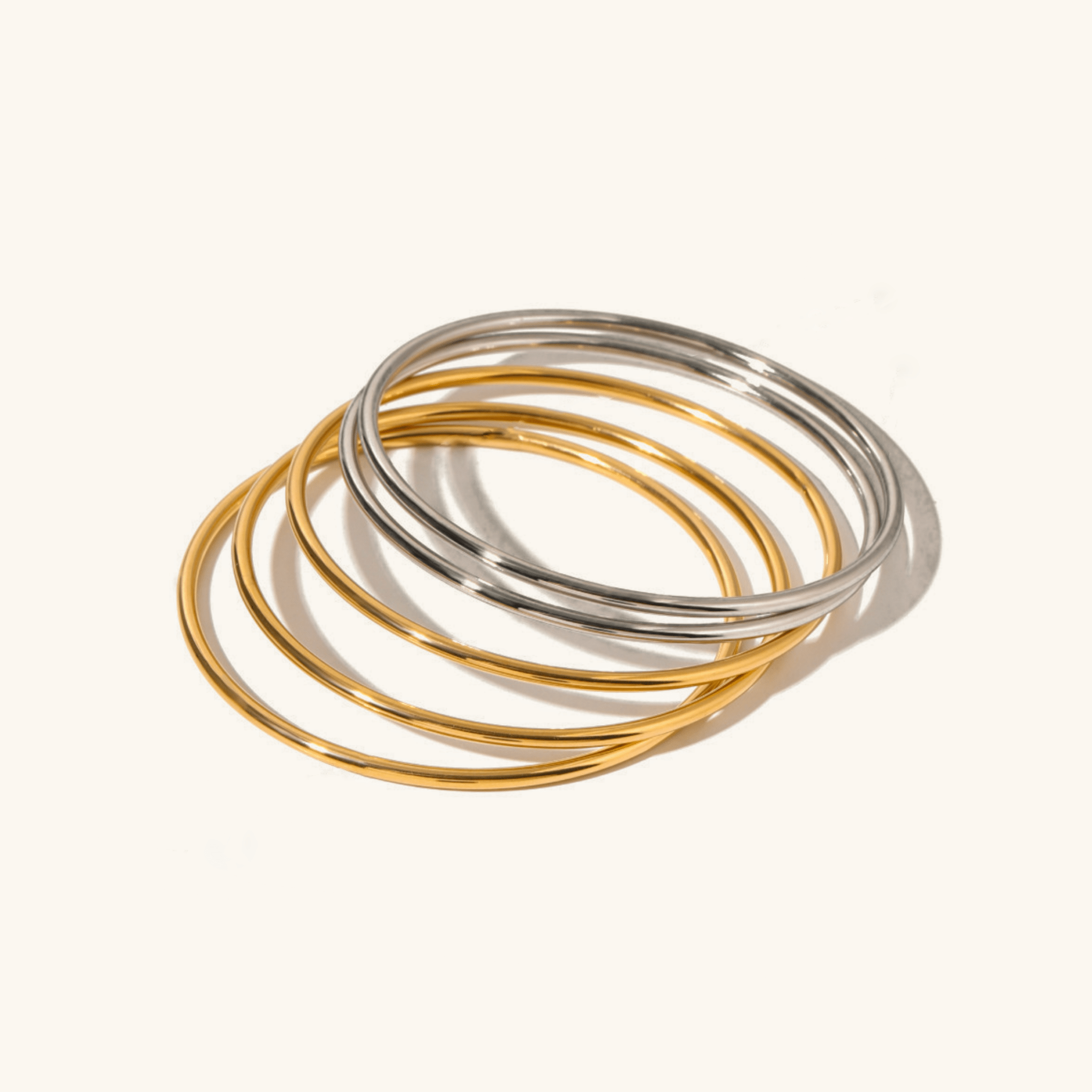 Stackable Waterproof Bangles Set