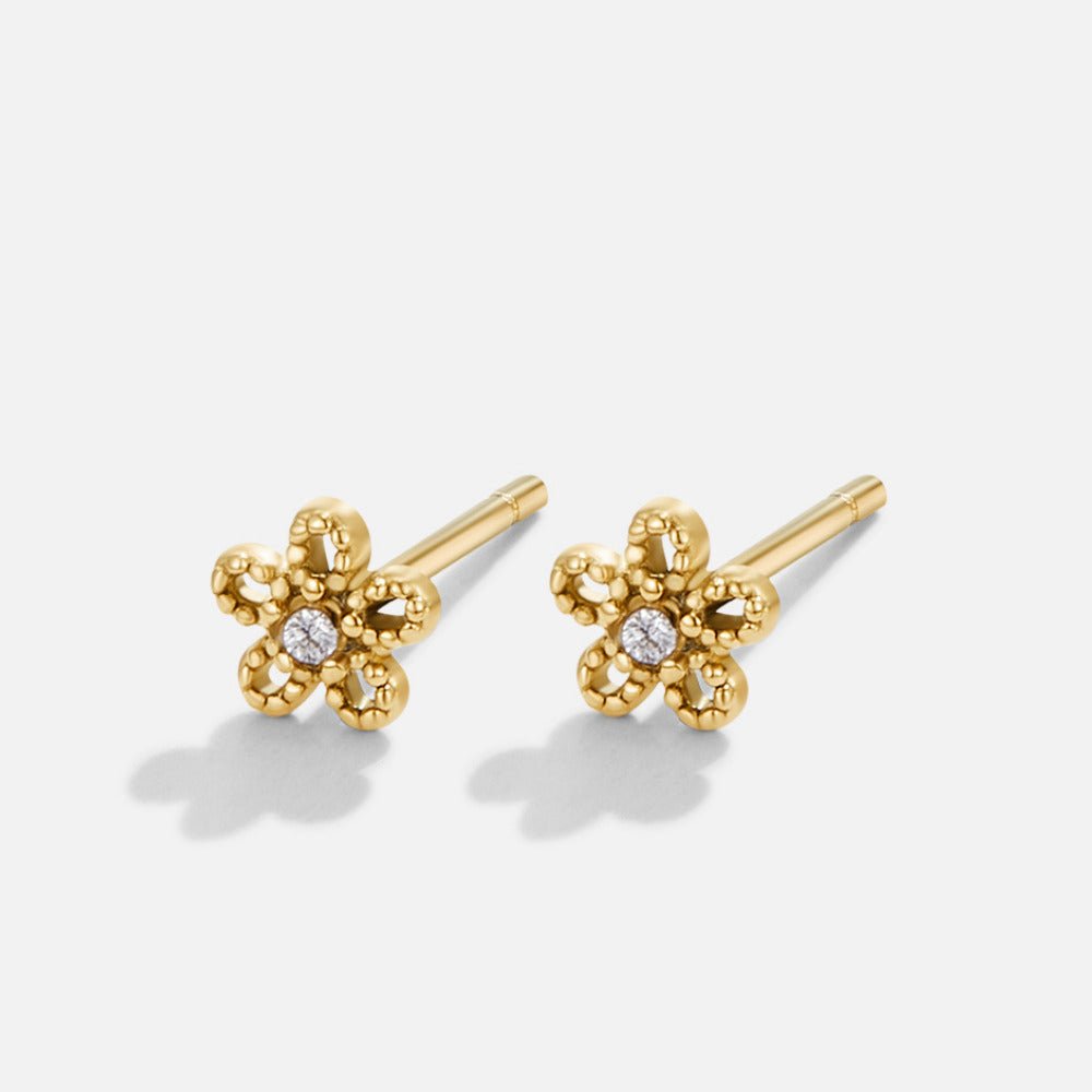 Crystal Daisy Stud Earrings