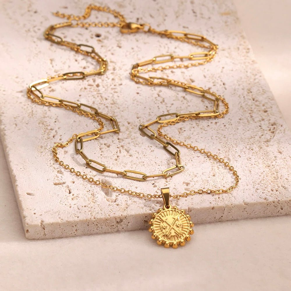 Sun Pendant Collection Necklace