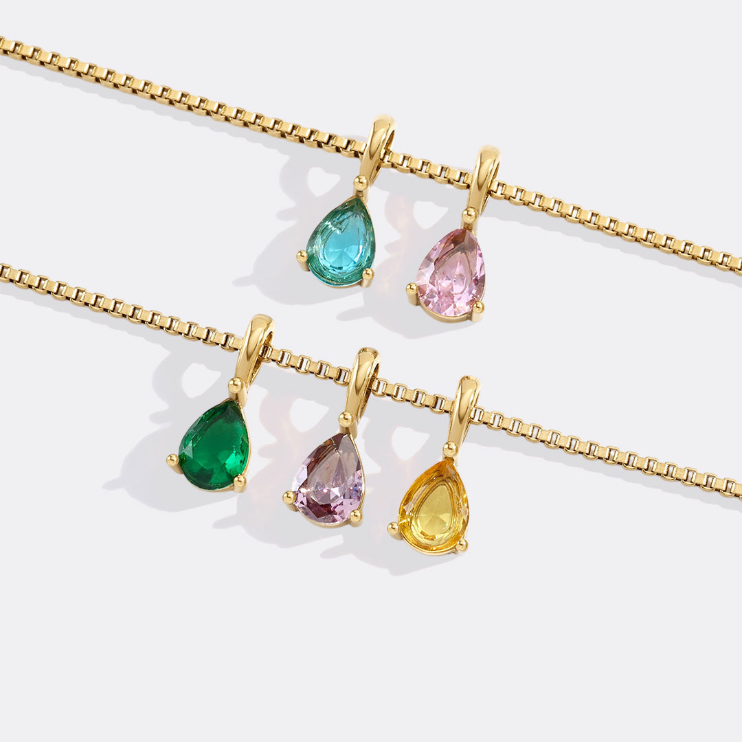 Personalized Multi-Birthstone Necklace