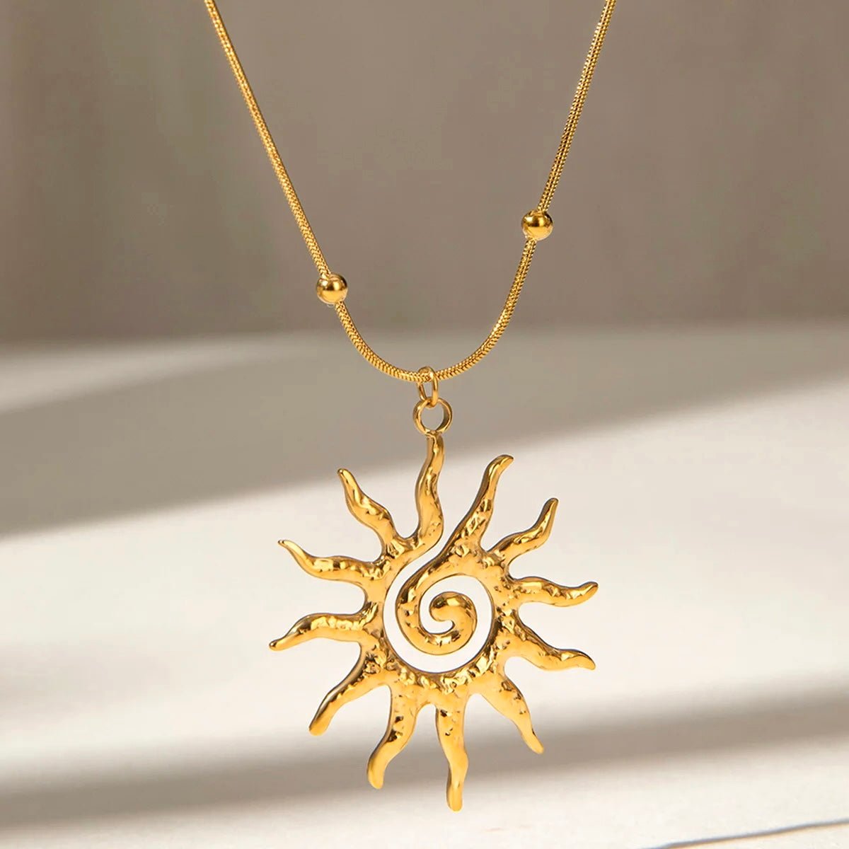 Sun Pendant Necklace