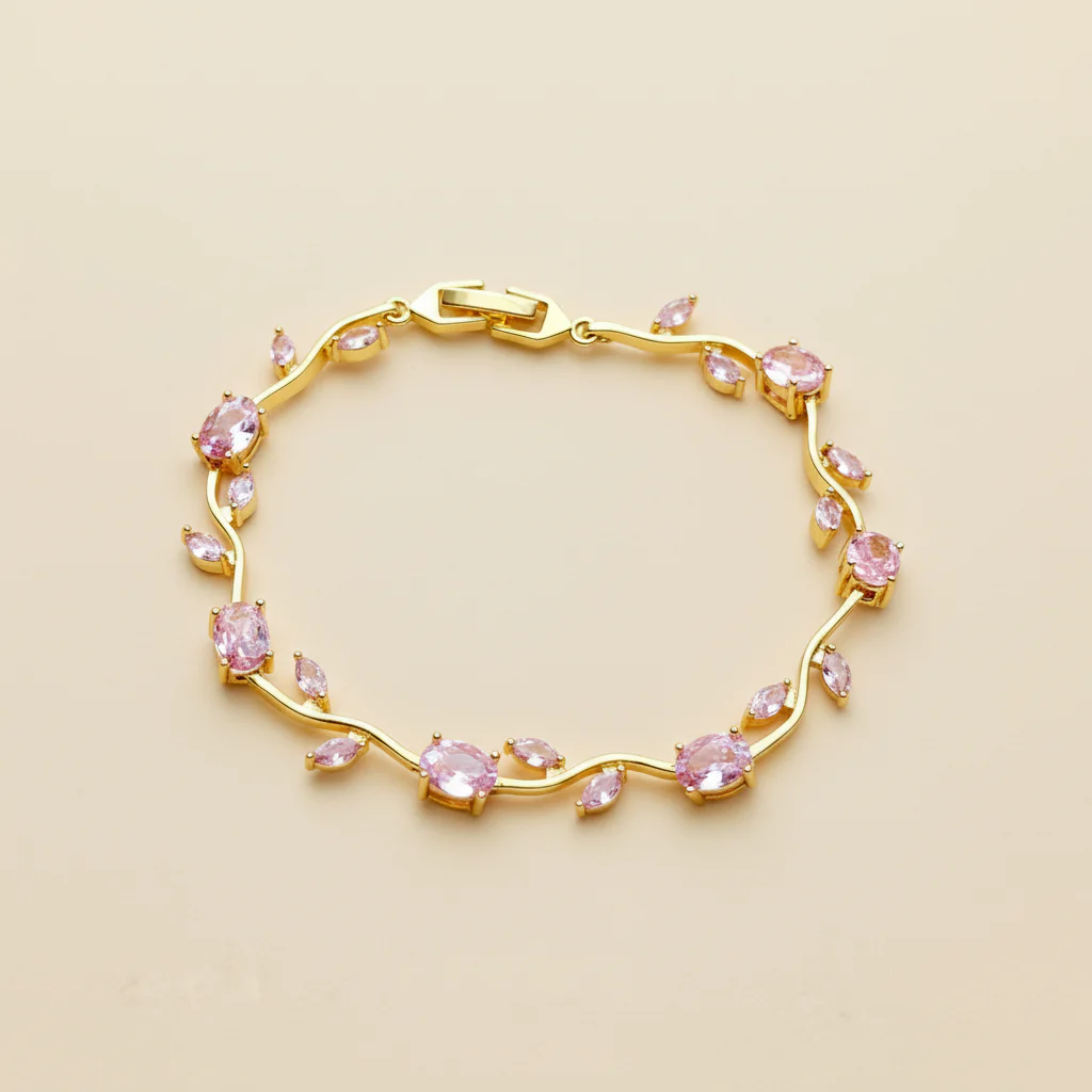 Tulip Bracelet – Elegant Floral Gold Bracelet