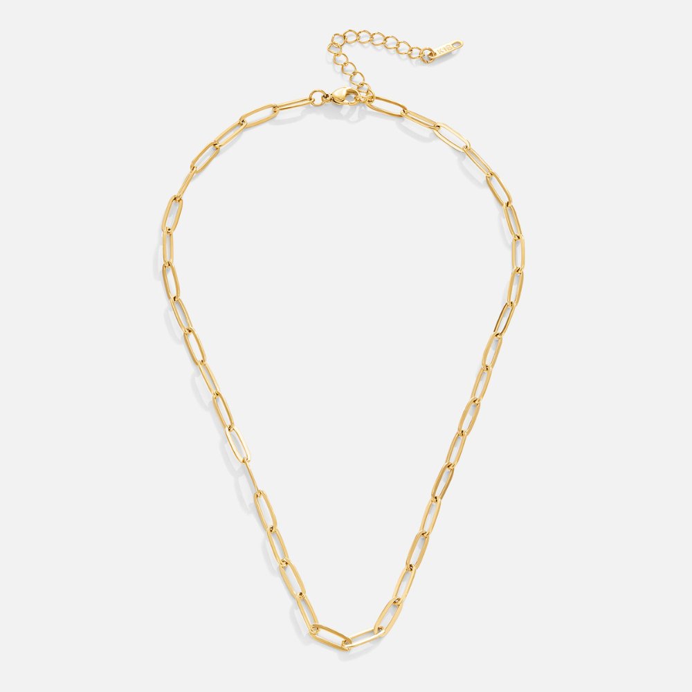 Paperclip gouden ketting