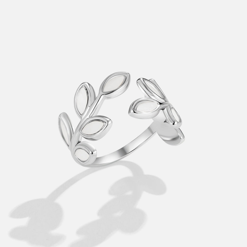 Silver Leaf Ring