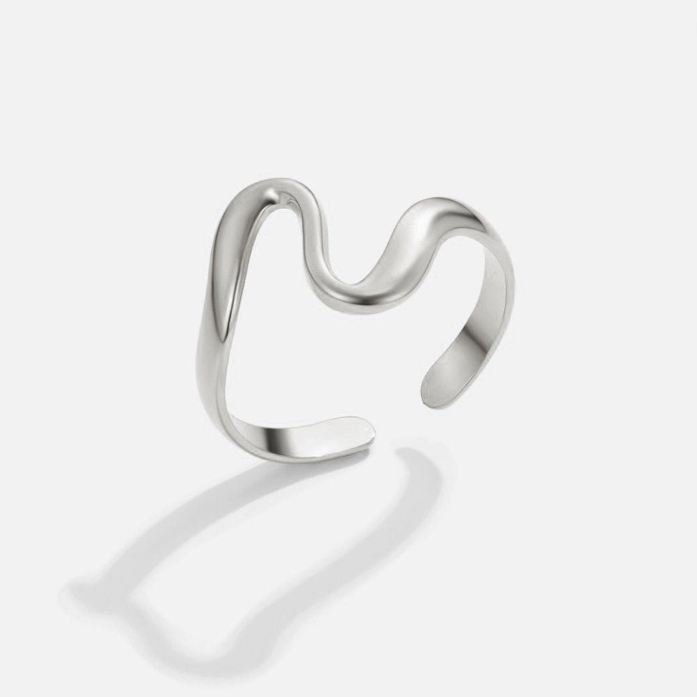 Silver Wave Ring
