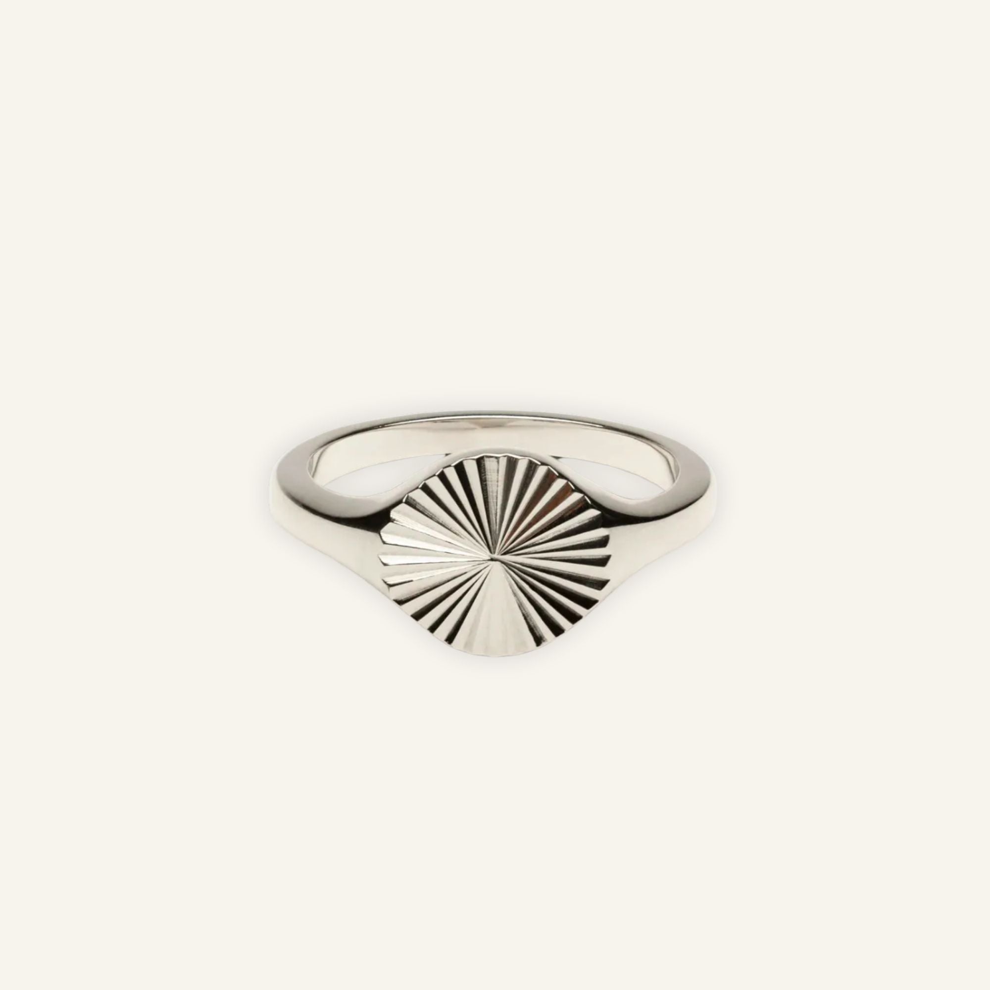 Sunbeam Gold Signet Ring